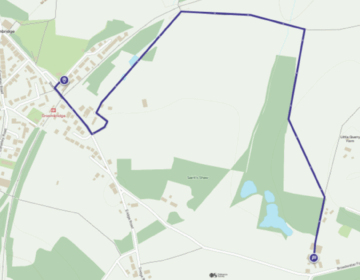 Spa Valley railway map via road